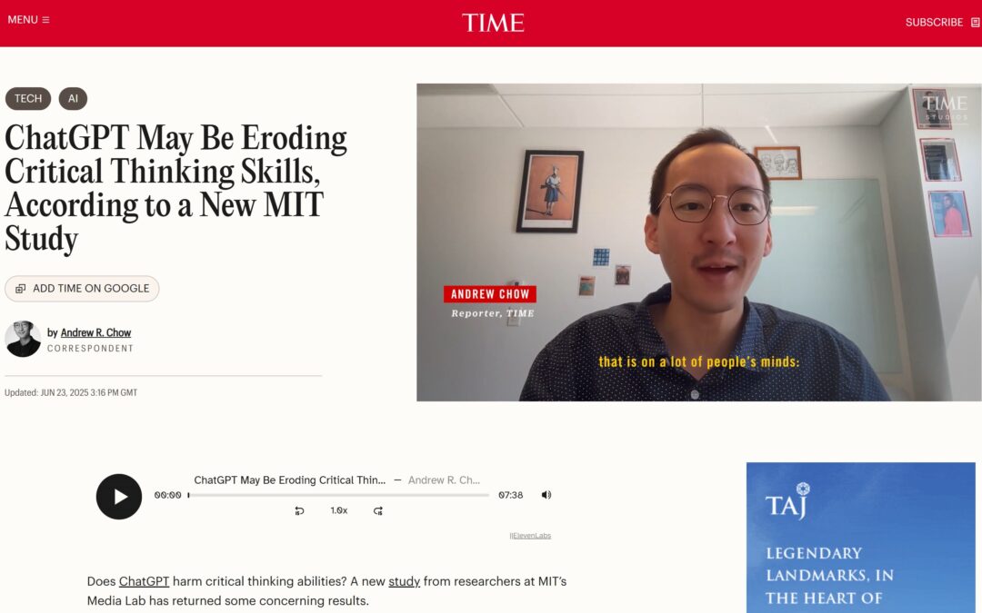 ChatGPT May Be Eroding Critical Thinking Skills