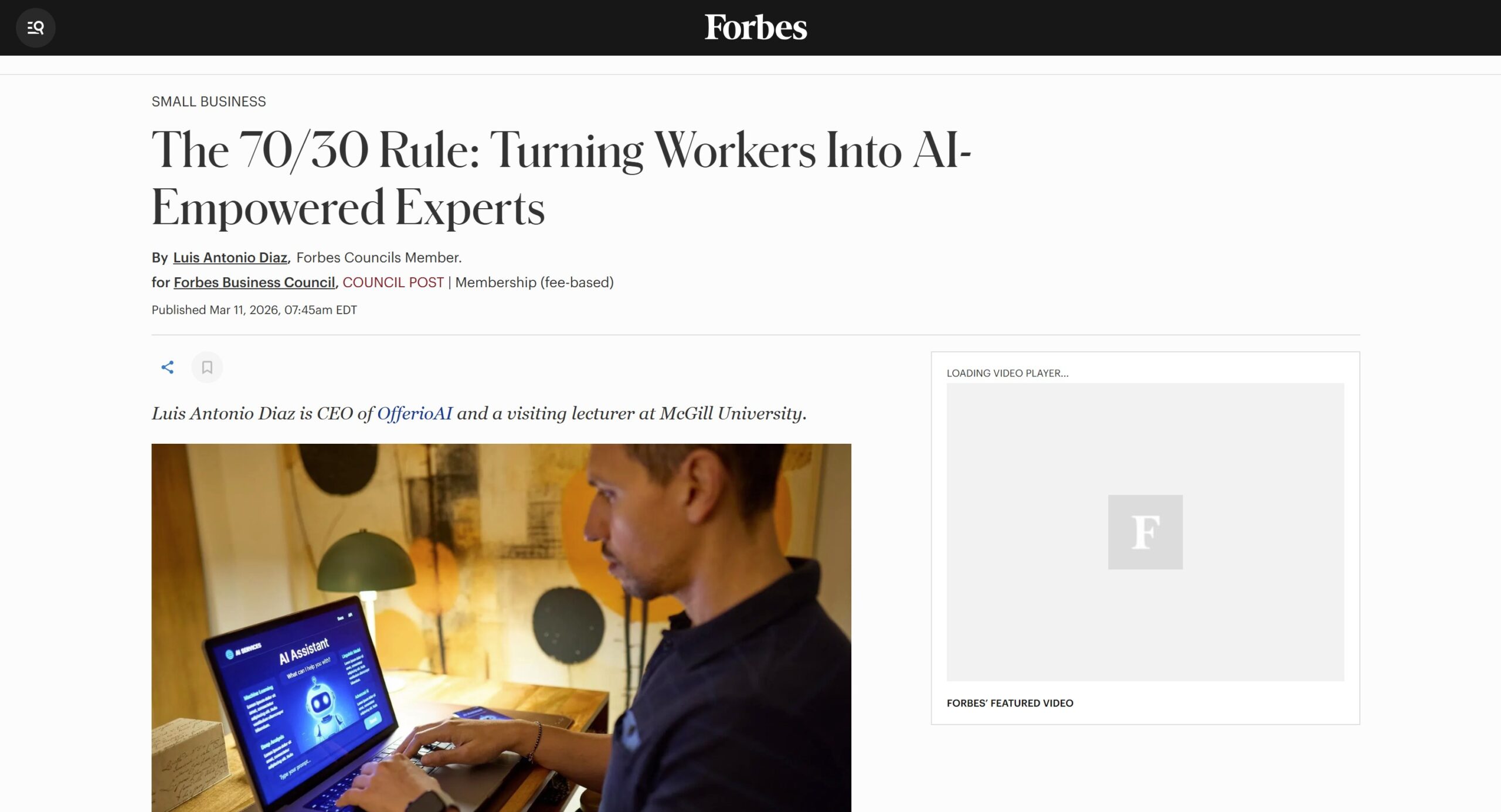 Forbes 70/30 rule