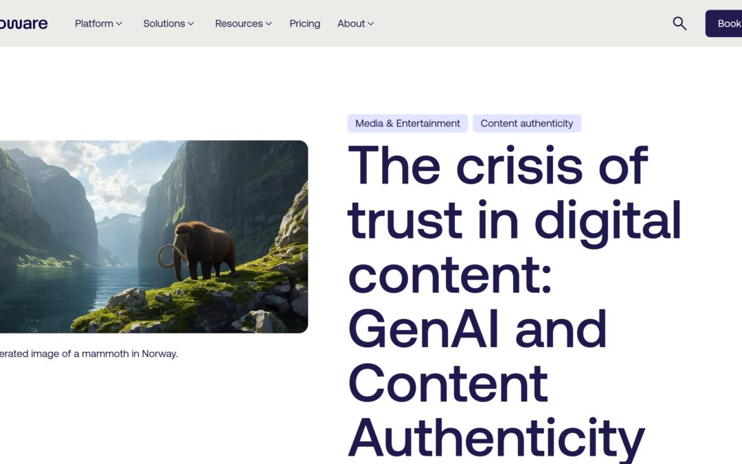 The crisis of trust in digital content: GenAI and Content Authenticity