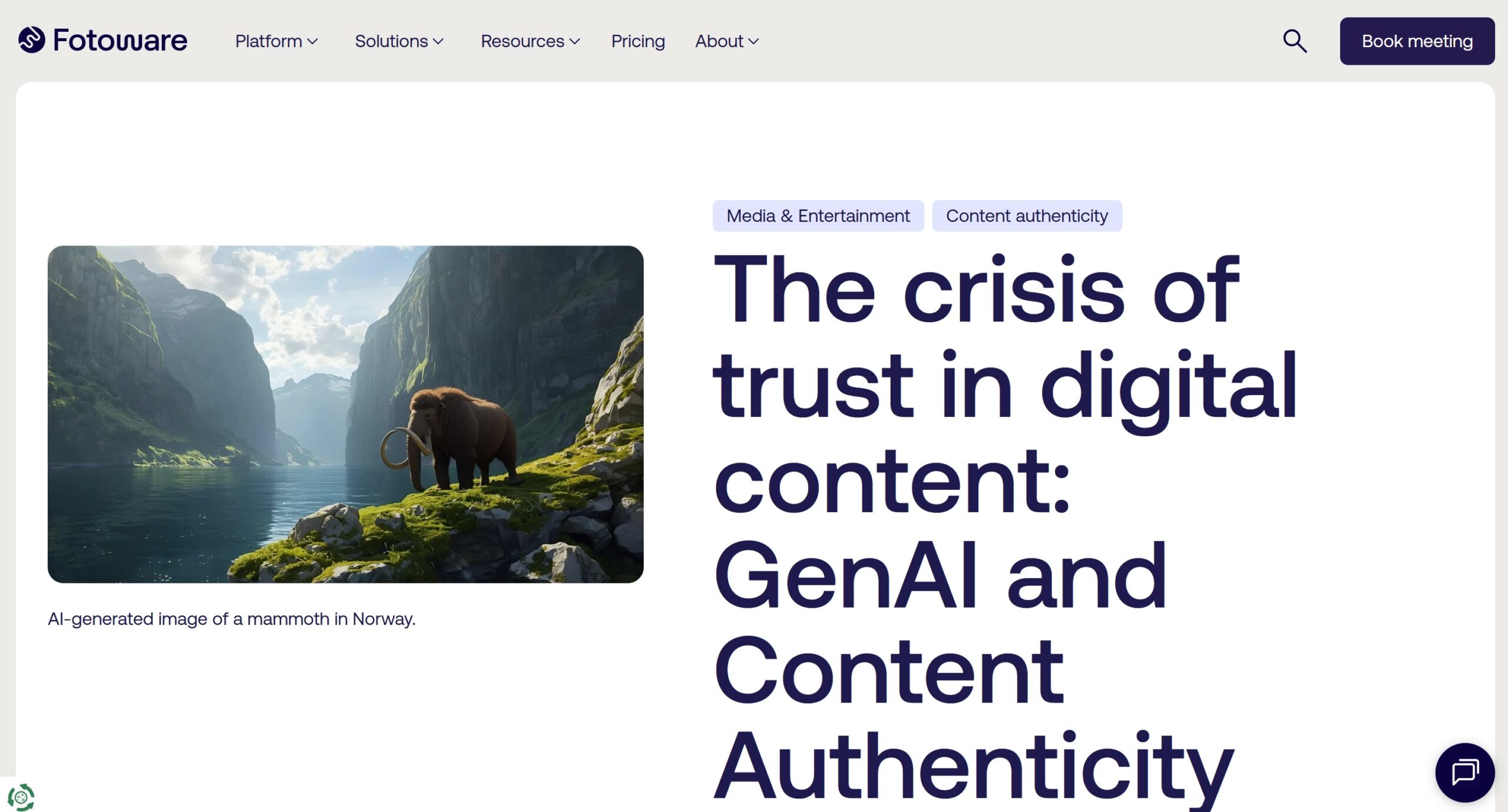 Content authenticity