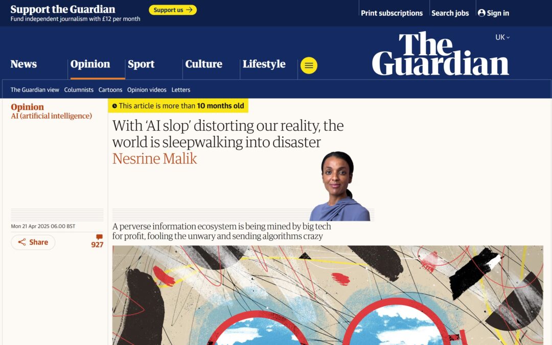 The world is sleepwalking into disaster